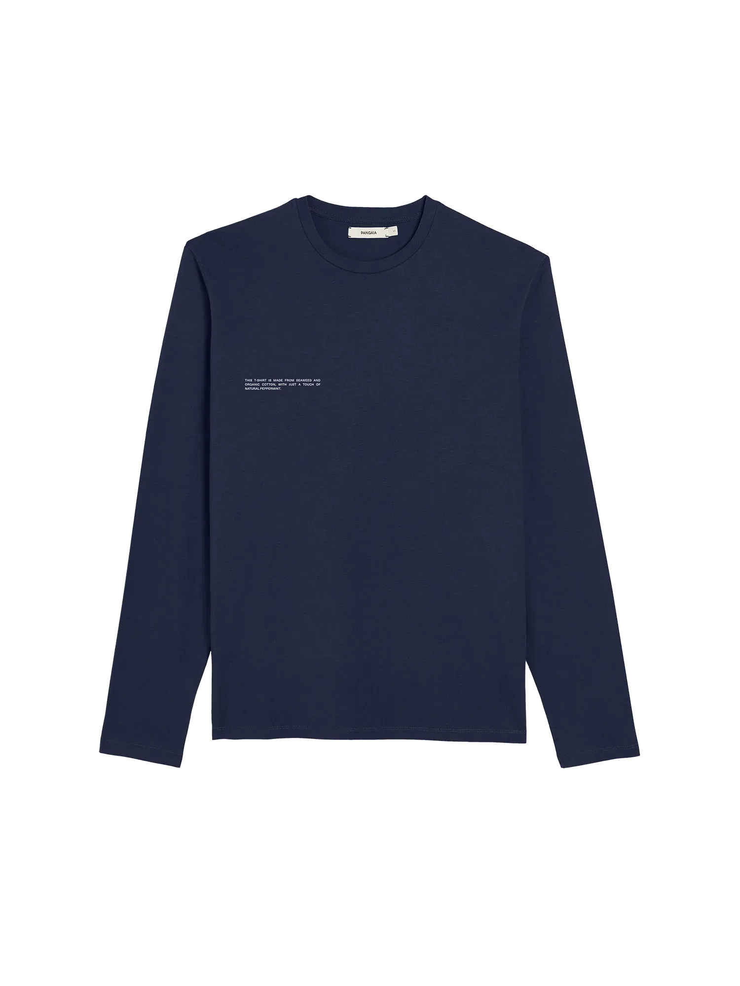 Organic Cotton Long Sleeve T-shirt with C-FIBER™—navy blue