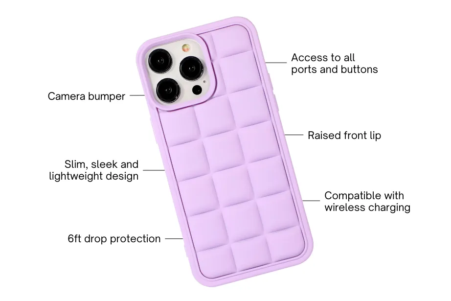 Purple Puff Phone Case