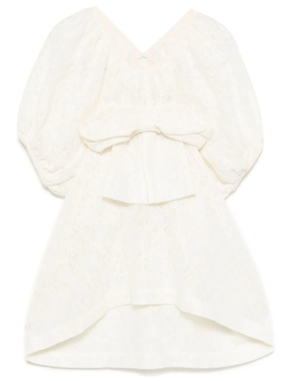 Rayon Nylon Needle Lace Treate Blouse