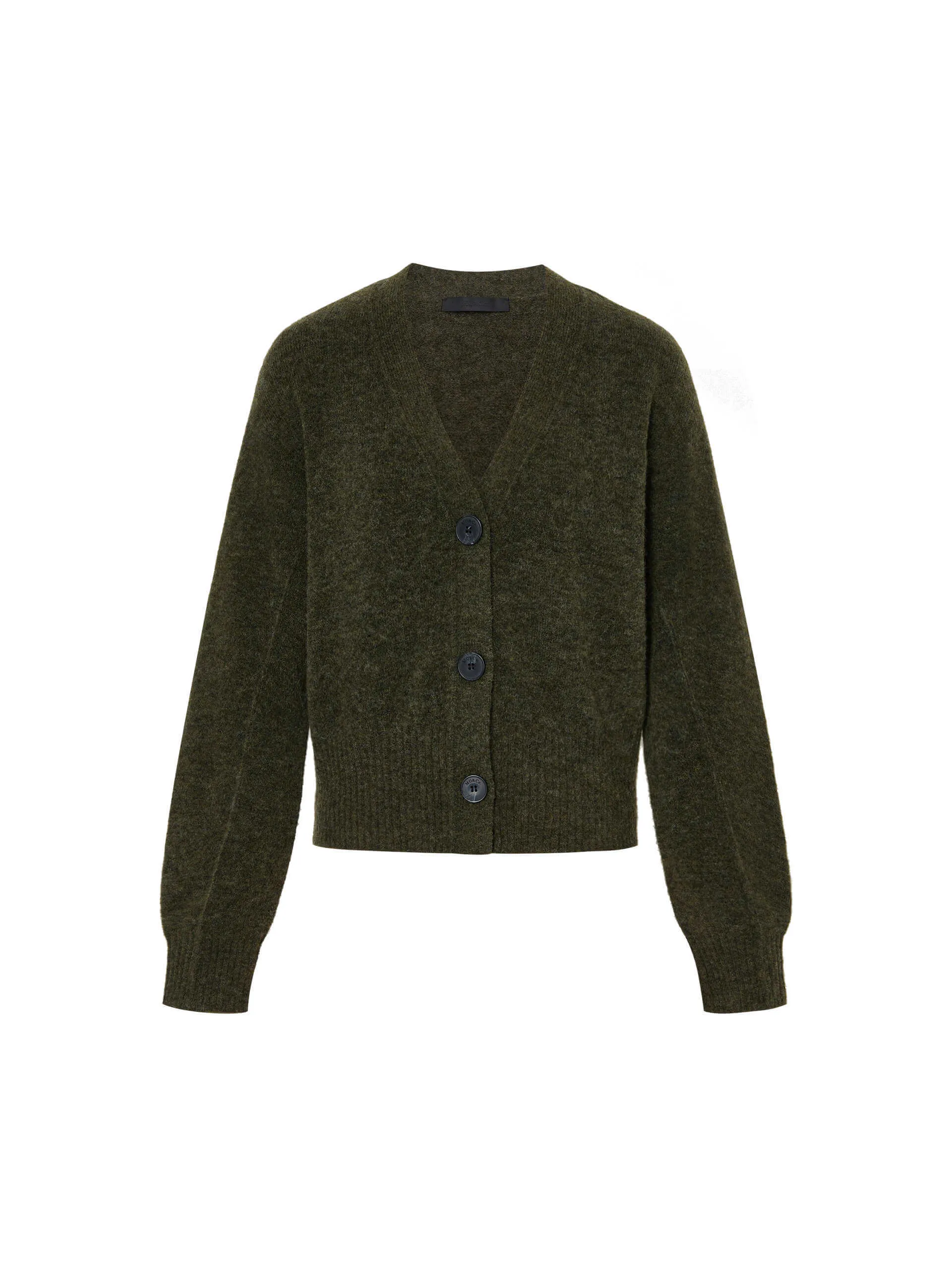 Ribbed Trim Cropped Cardigan