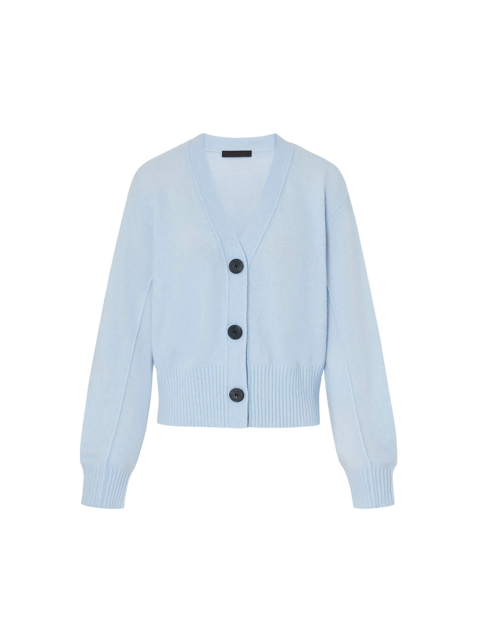 Ribbed Trim Cropped Cardigan