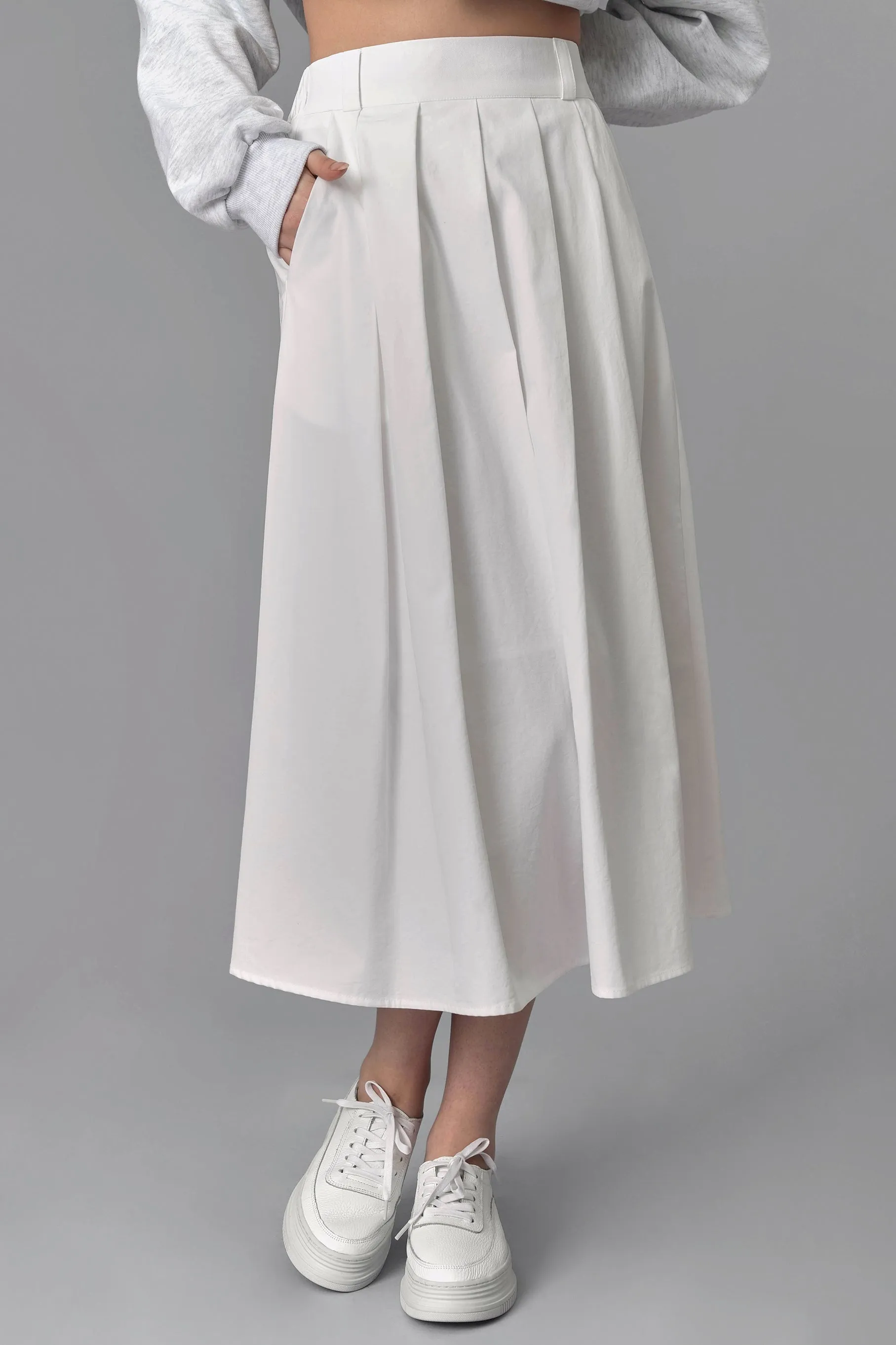 Sally Pleated Maxi Skirt
