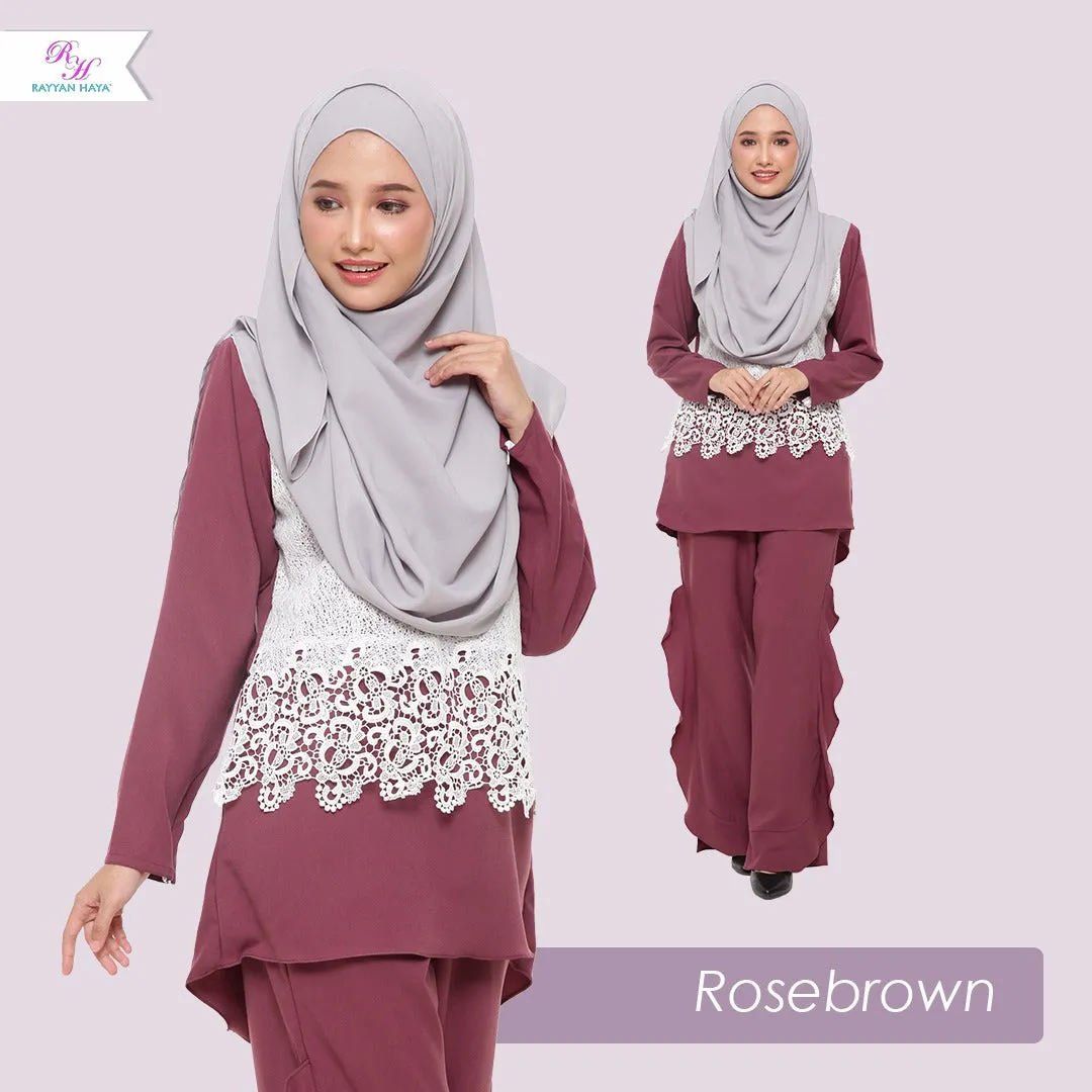 Sheila Lace Blouse (Rose Brown)