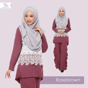 Sheila Lace Blouse (Rose Brown)