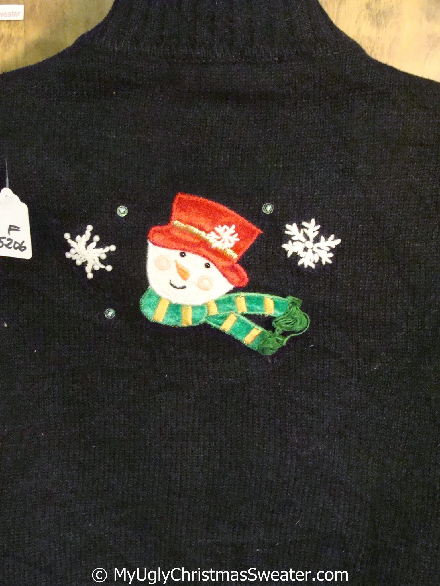 Stacked Snowmen Ugly Christmas Sweater Vest