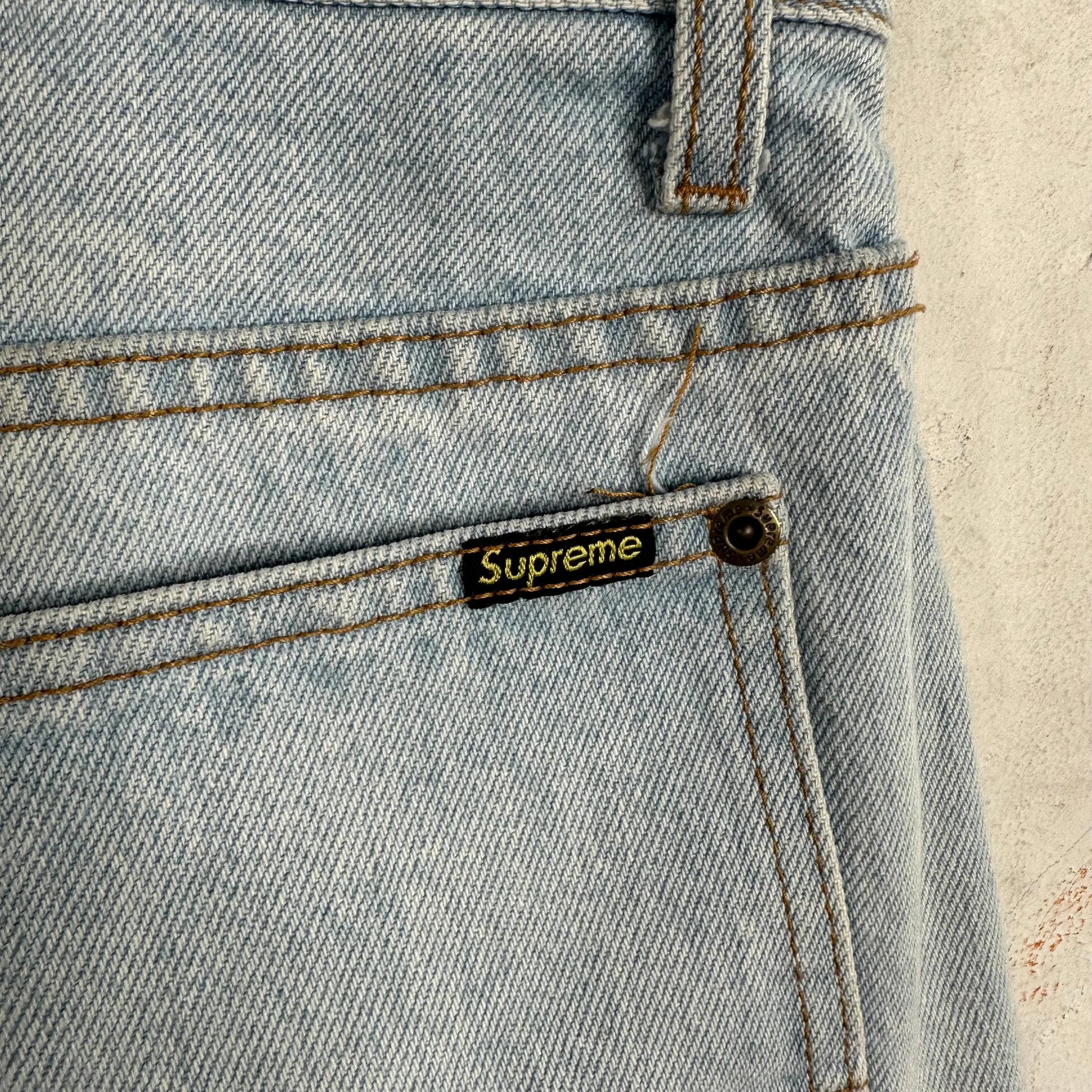 Supreme Denim Carpenter Cutoff Shorts