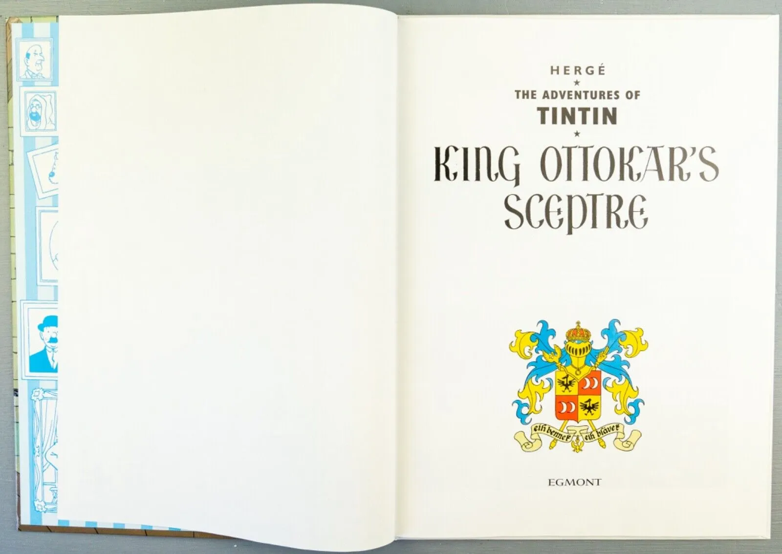 Tintin King Ottokar’s Sceptre: Egmont 2000s Hardback Book UK Edition