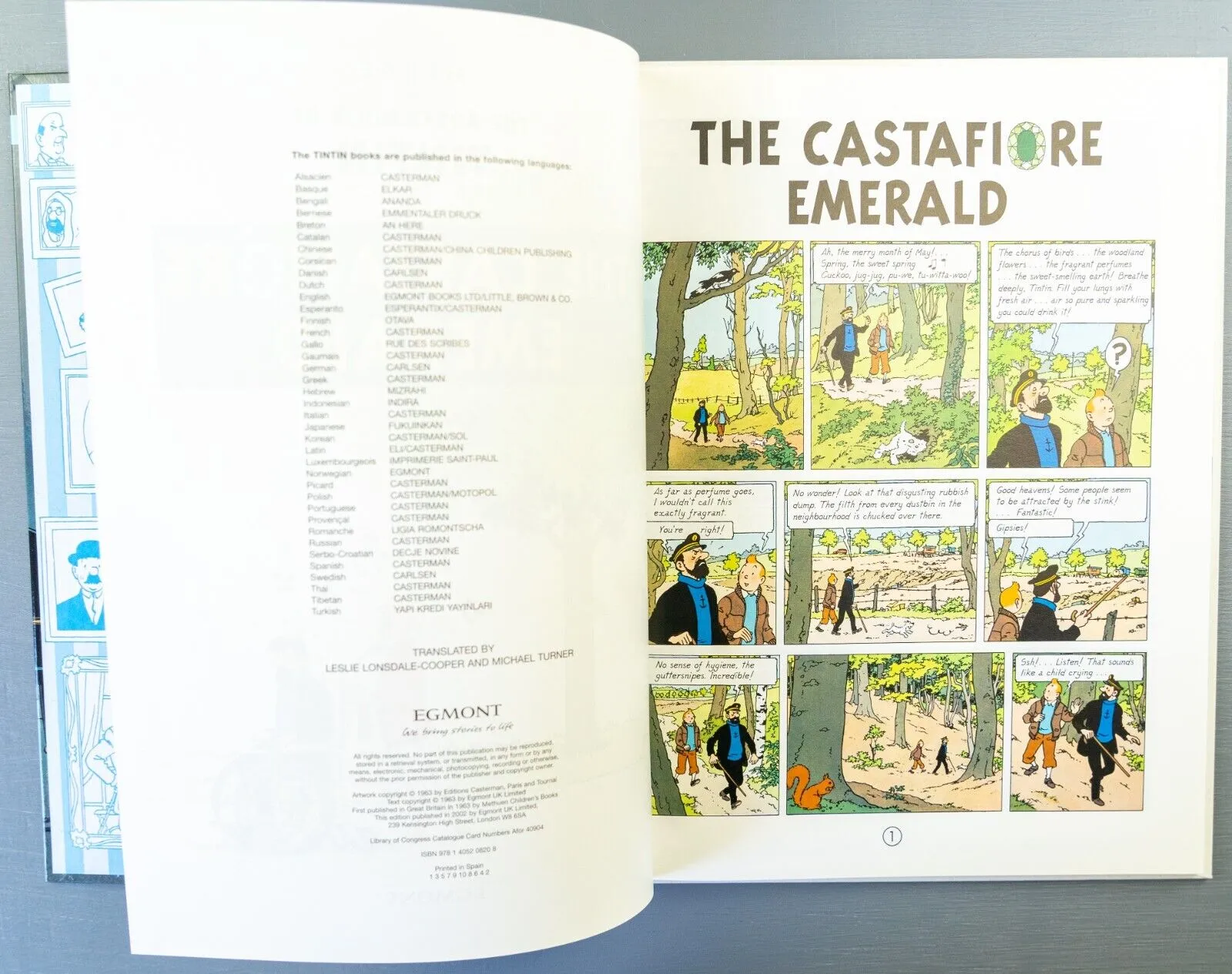 Tintin The Castafiore Emerald: Egmont 2000s Hardback Book UK Edition
