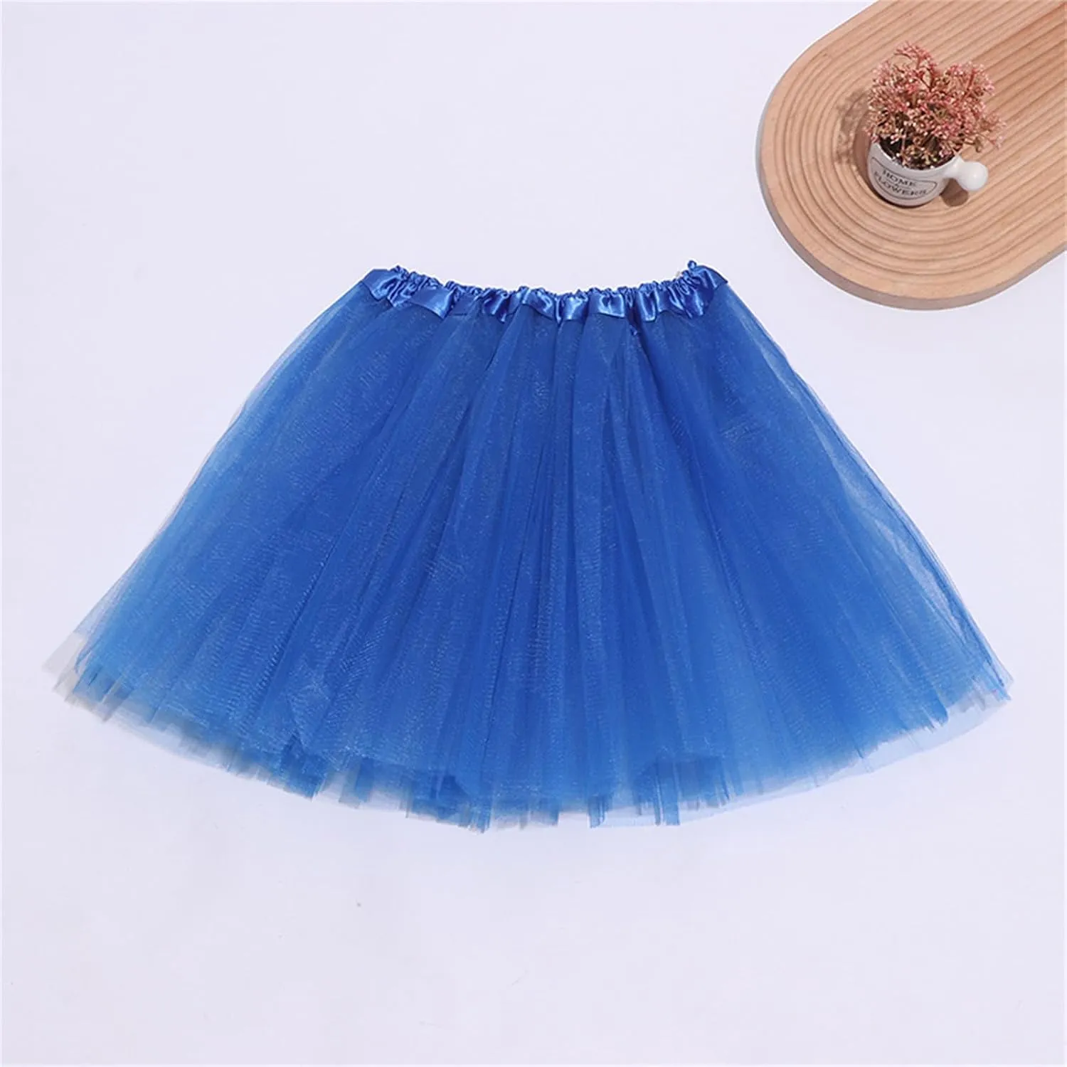 Tutu Skirts for Women Summer 3 Layers Dance Tulle Skirts Lightweight Layered Fancy Costume Solid Color Tie Dye Skirt
