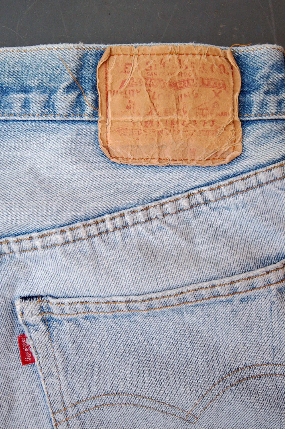 Vintage Levi's 501 Late 1970's Redline Selvedge USA Cutoff Denim Shorts (JYJ0524-231)