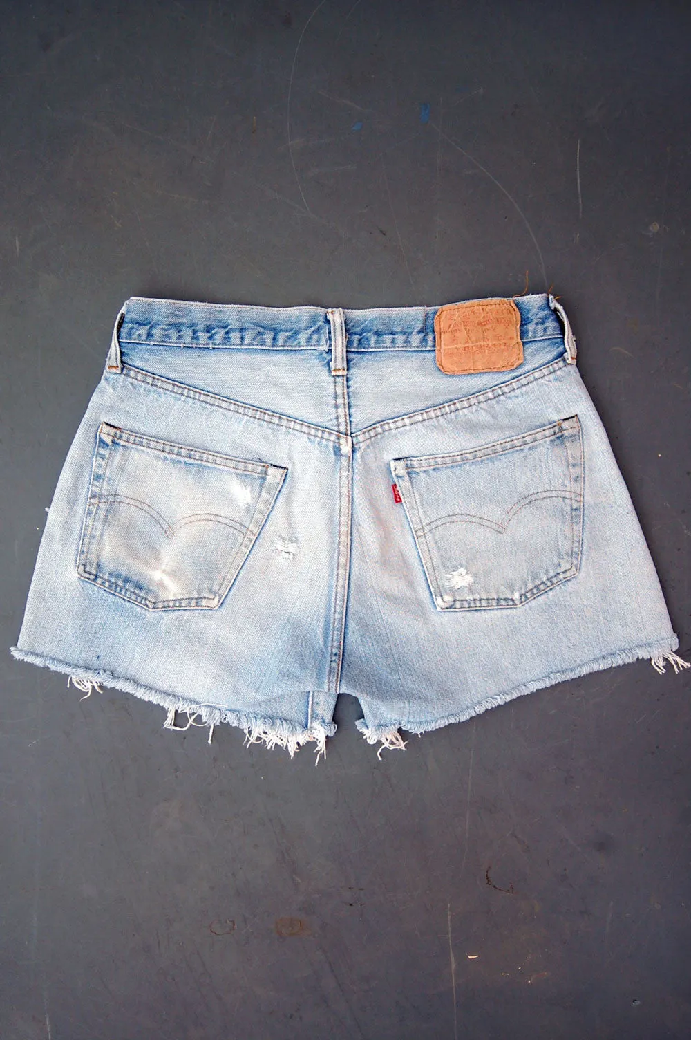 Vintage Levi's 501 Late 1970's Redline Selvedge USA Cutoff Denim Shorts (JYJ0524-231)