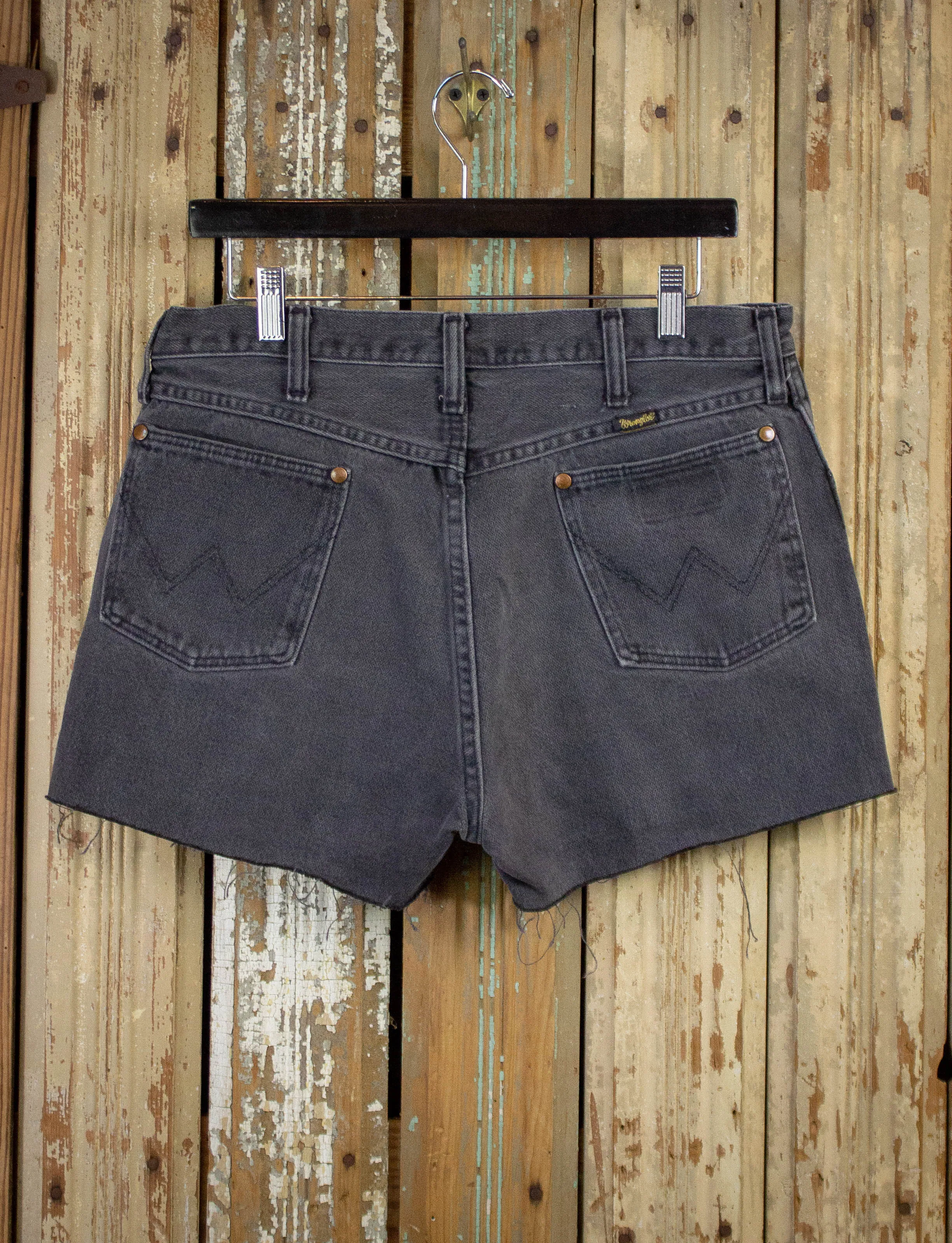 Vintage Wrangler Cutoff Denim Shorts Black 32w