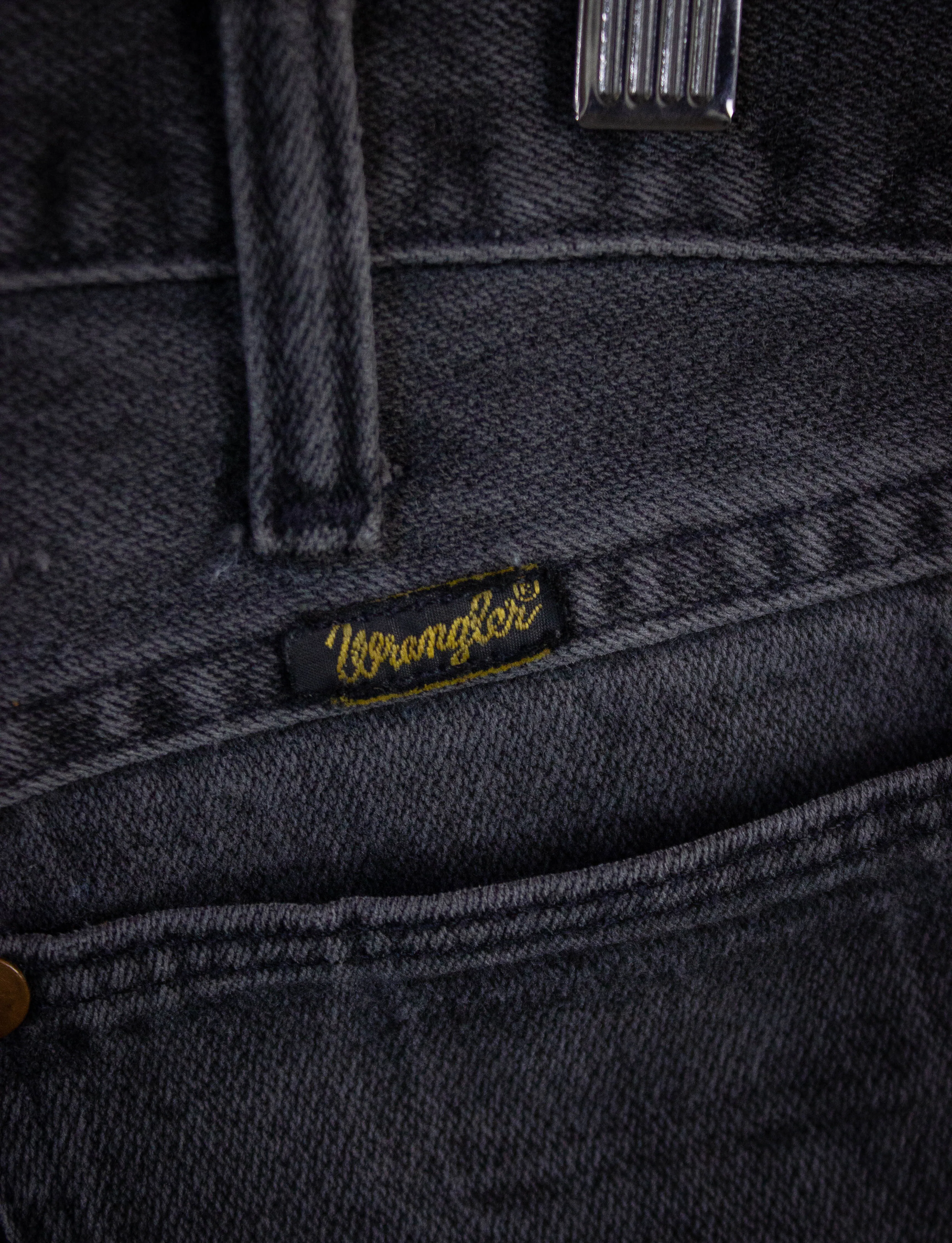 Vintage Wrangler Cutoff Denim Shorts Black 32w