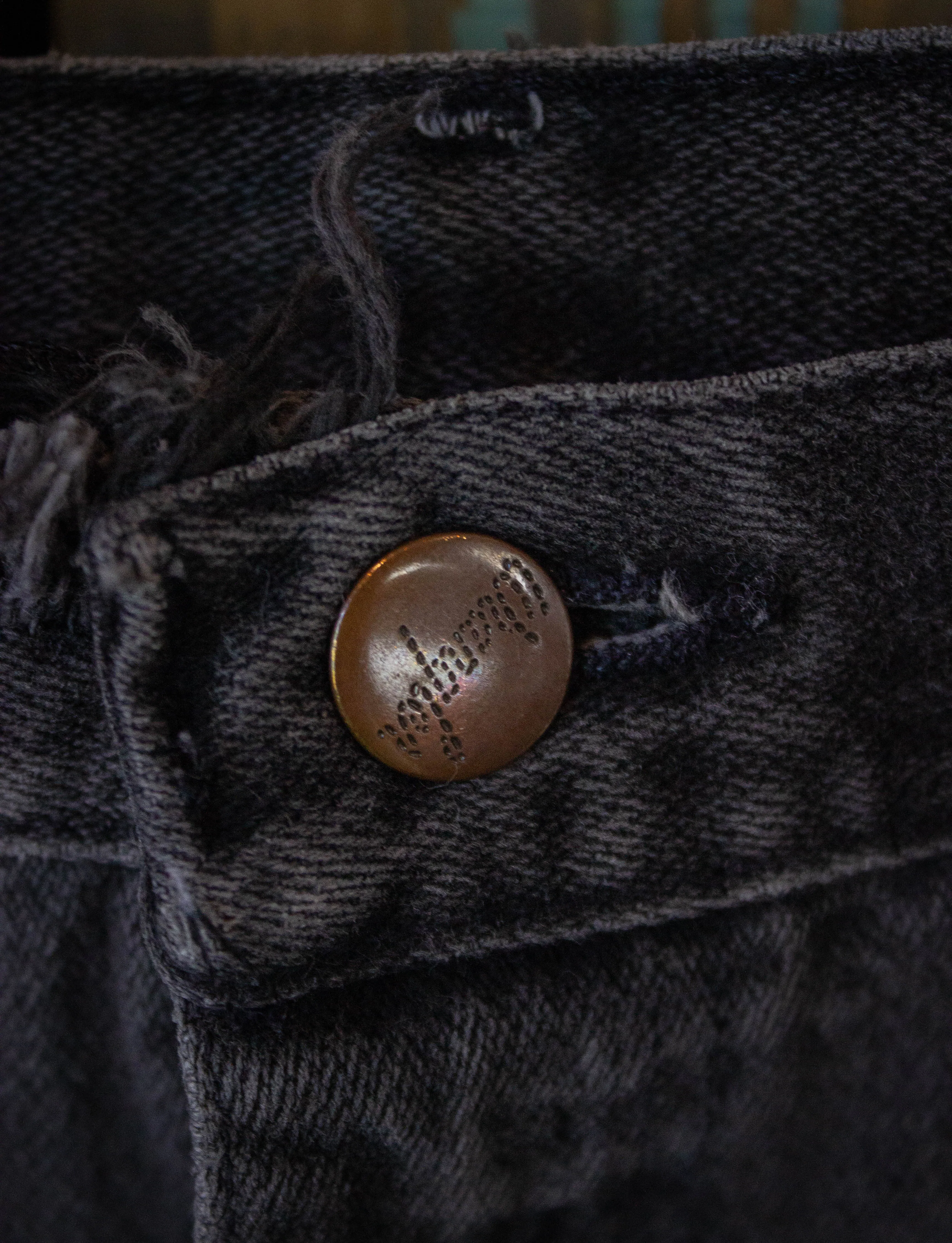 Vintage Wrangler Cutoff Denim Shorts Black 32w