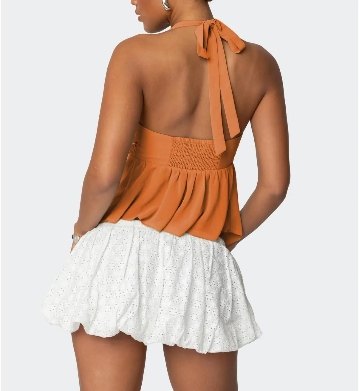 Women Sequin Beaded Halter Cami Top Y2k Glitter Low Cut Sleeveless Sparkly Tank Top Sexy Open Back Going Out Vest
