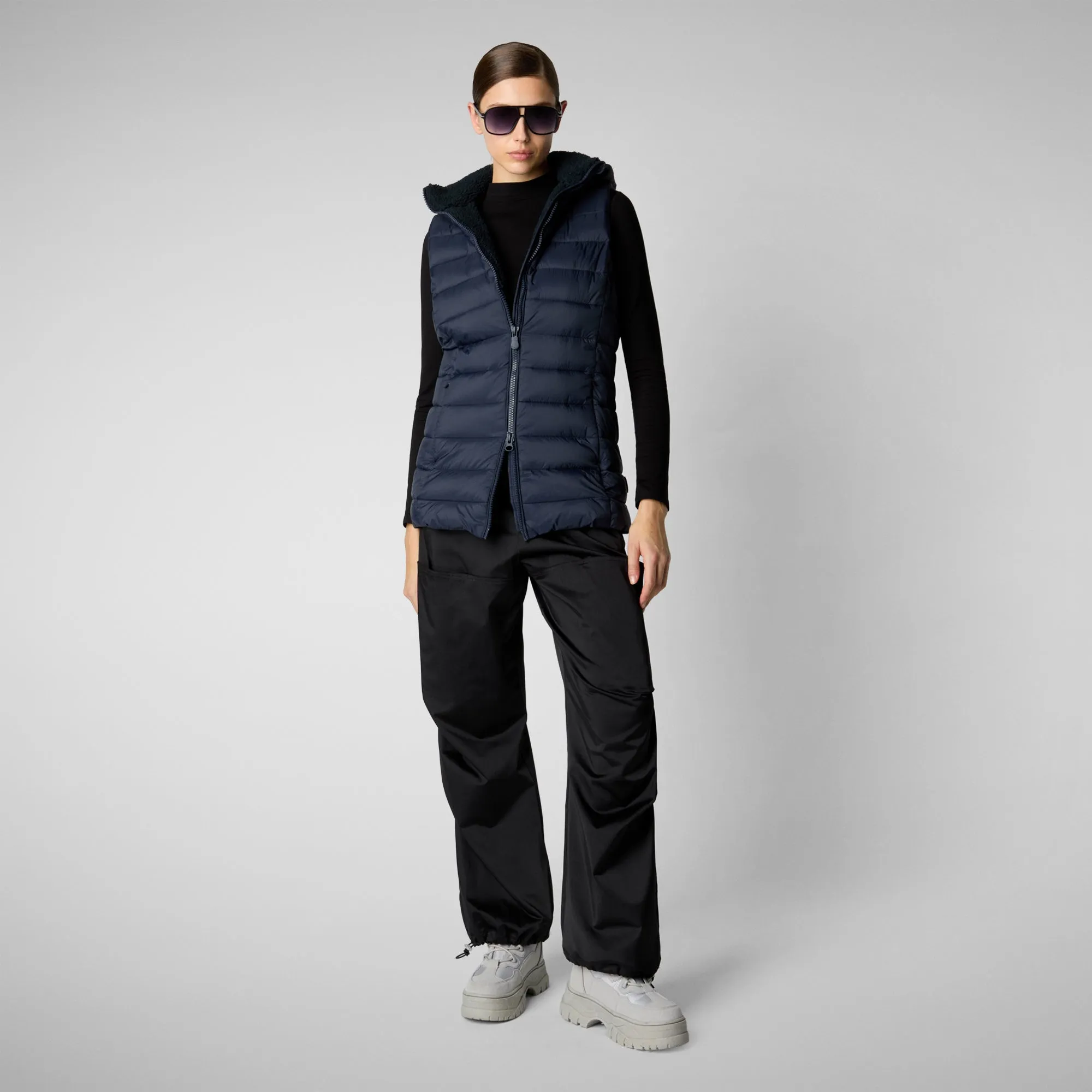Women's vest norah in blue black